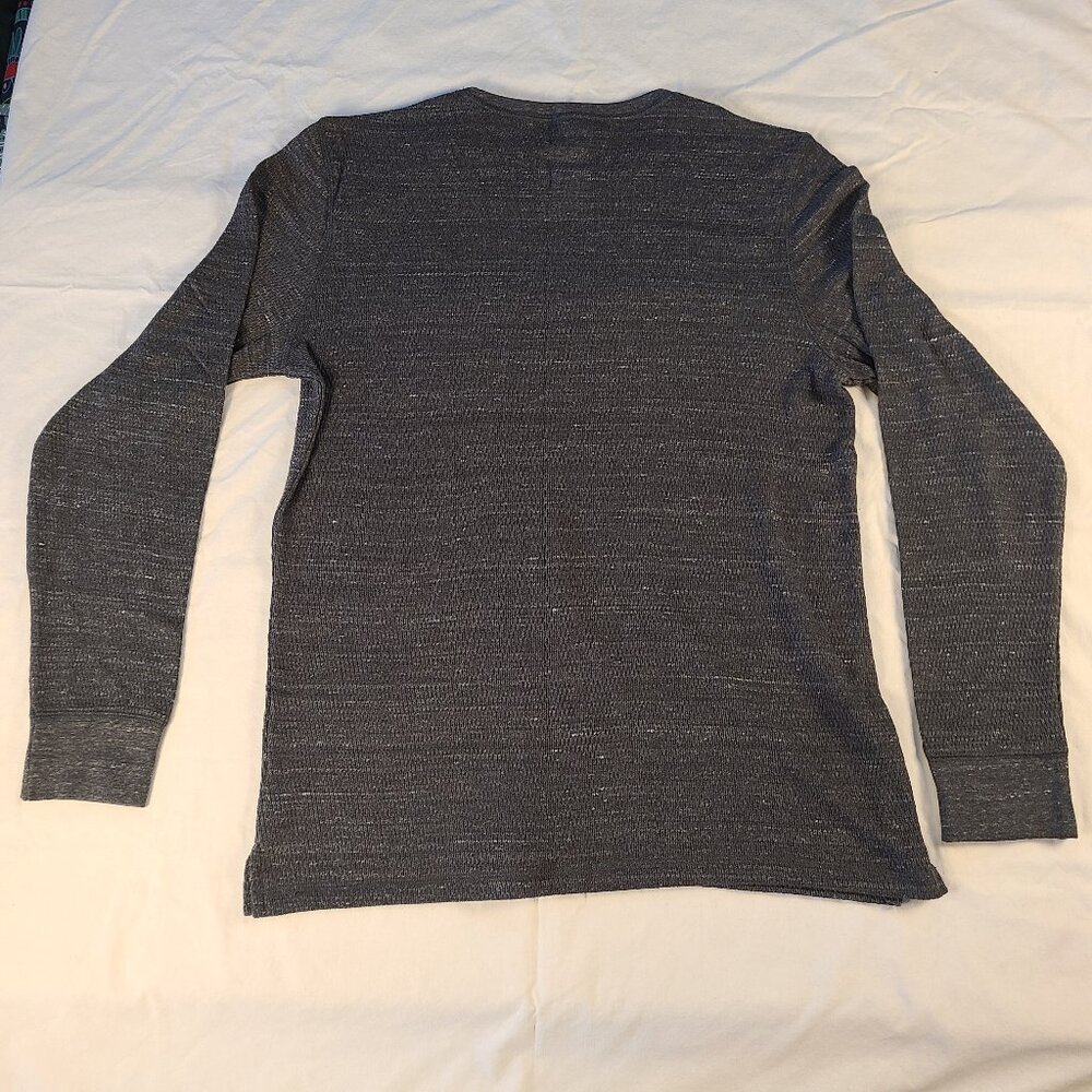 Urban Pipeline Men's L Long Sleeve Shirt Waffle Knit/Thermal Black - Picture 2 of 6